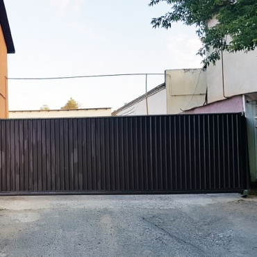 Промышленные ворота откатные сэндвич-панель 3200x2000